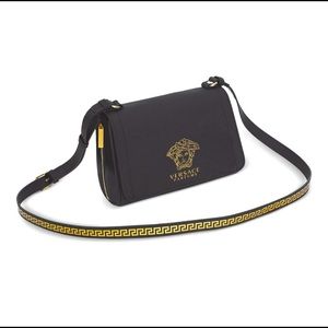 Versace Parfums Medusa Black Logo Crossbody Bag NWT LIMITED EDITION